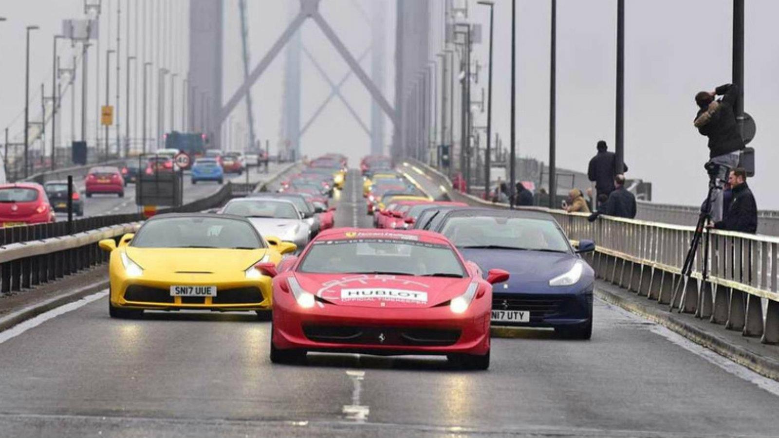 Επέτειος για τα 50 χρόνια του club Ferrari; Ε δικαιούσαι και μία γέφυρα να παρελάσεις
