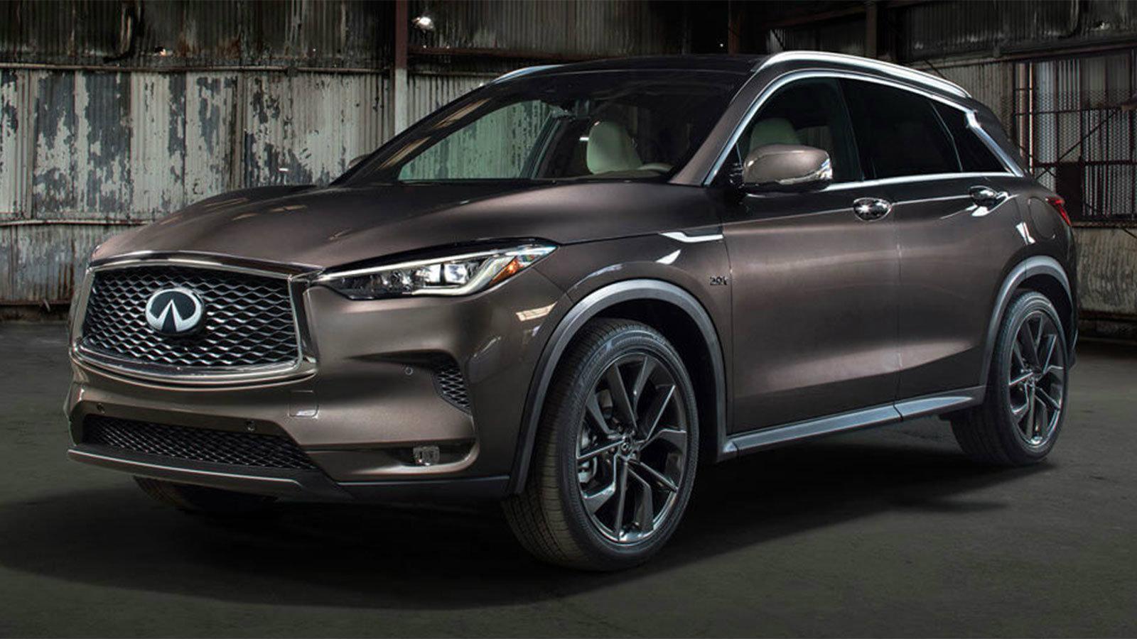 Την πρώτη επίσημη εικόνα του Infiniti QX50 δημοσίευσε η εταιρεία λίγο πριν το ντεμπούτο του μεσαίου SUV στην Έκθεση Αυτοκινήτου του Λος Αντζελες.