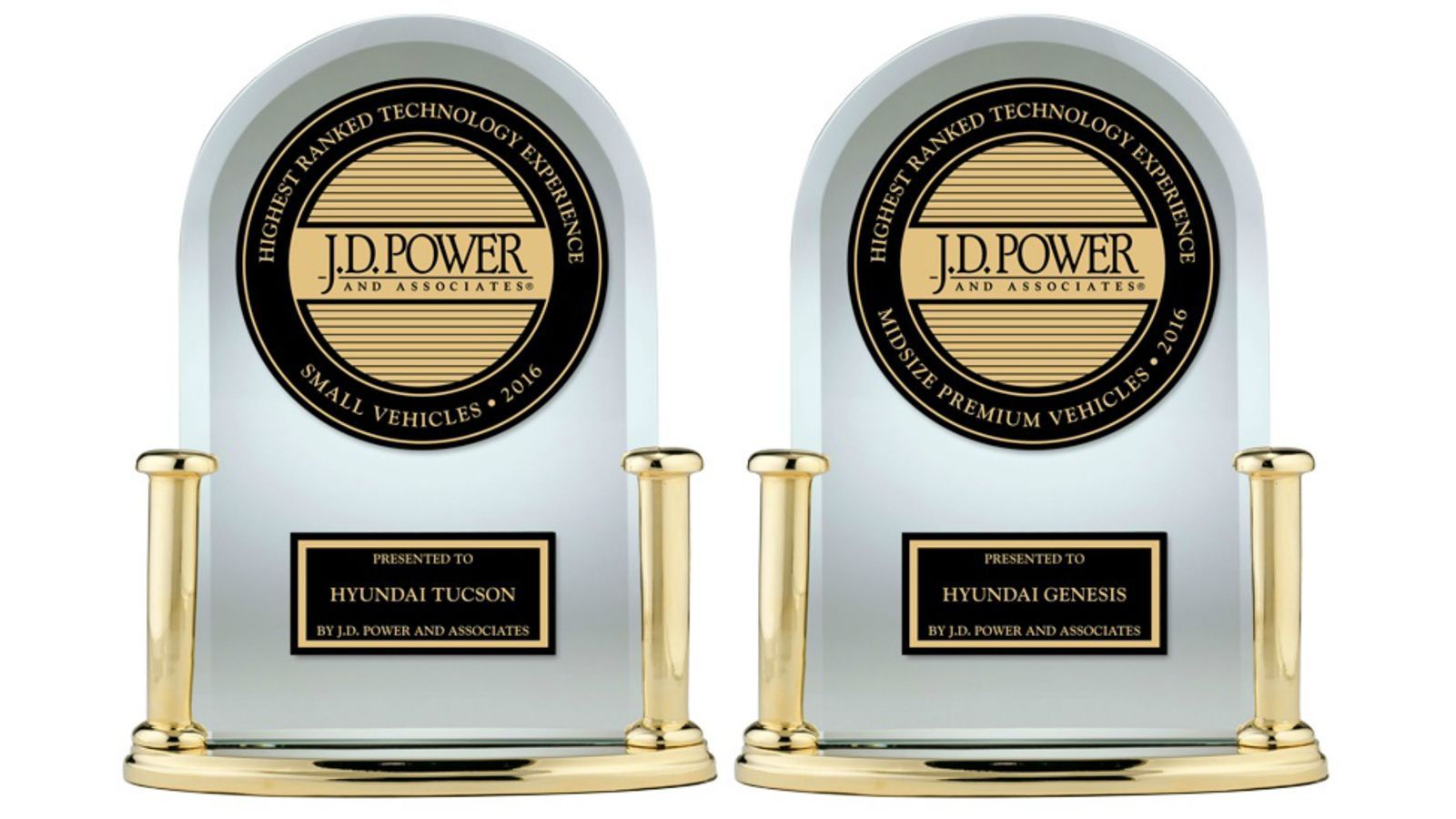 Η μελέτη του Δείκτη Τεχνολογικής Εμπειρίας της J.D. Power 2016 των ΗΠΑ, ανέδειξε τα Tucson και Genesis στην υψηλότερη θέση για τη συνολική εμπειρία το