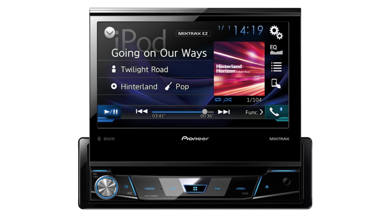 ����� �� Pioneer AVH-X7800BT �� ��� ������������� ����� ���� ��� 7 ������.