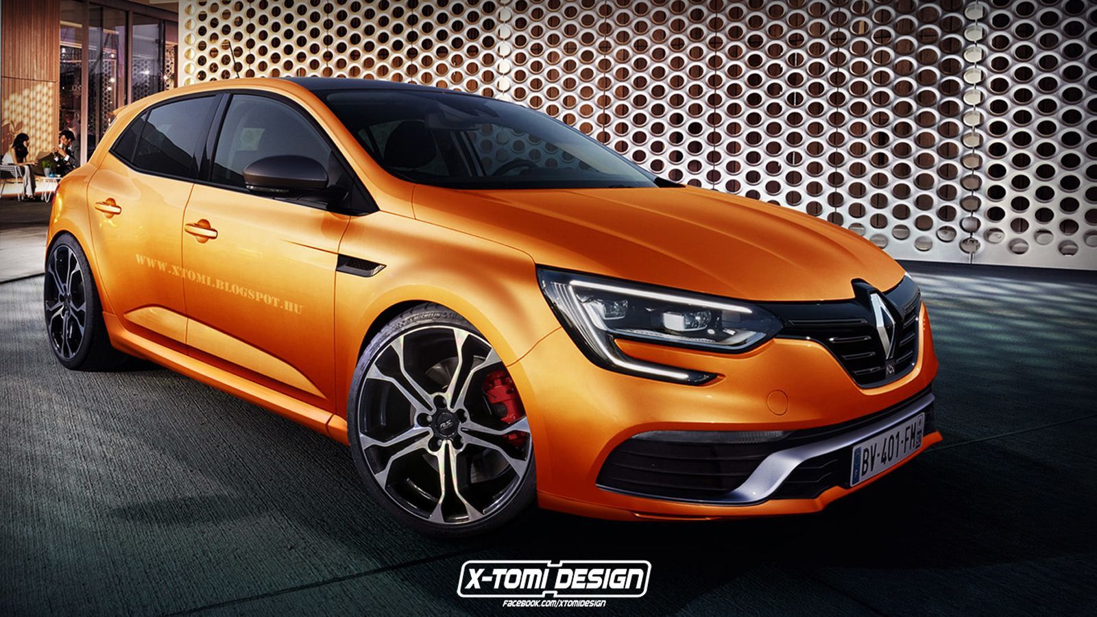 Το νέο Renault Megane RS (ψηφιακά επεξεργασμένη εικόνα) αναμένεται το 2017 ως ένα 5θυρο, 4κίνητο, hot hatch απόδοσης άνω των 300 ίππων. Φυσικός του «ε