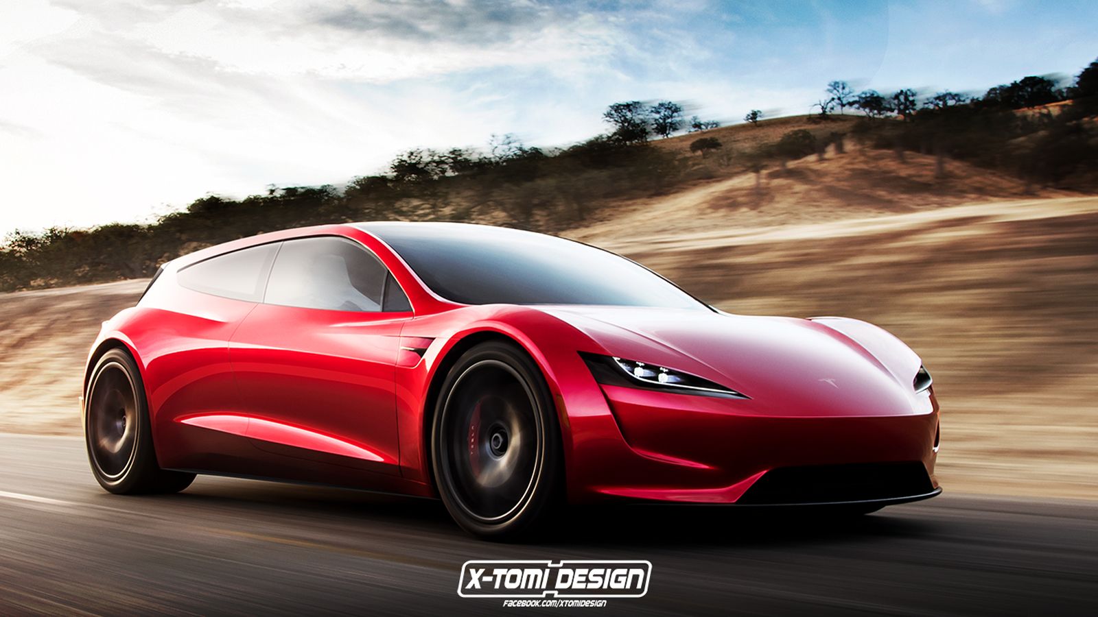 Ο «συνήθης ύποπτος» X-Tomi Design παίρνει το Tesla Roadster και το μετατρέπει σε ένα shooting brake μοντέλο.