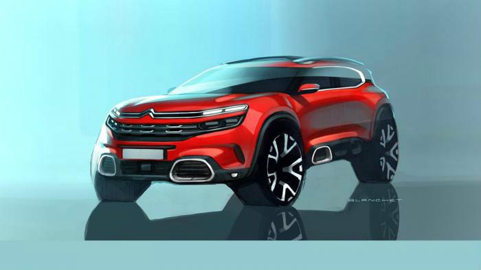 Οι πρώτες επίσημες εικόνες του Citroen C5 Aircross είναι σκίτσα.