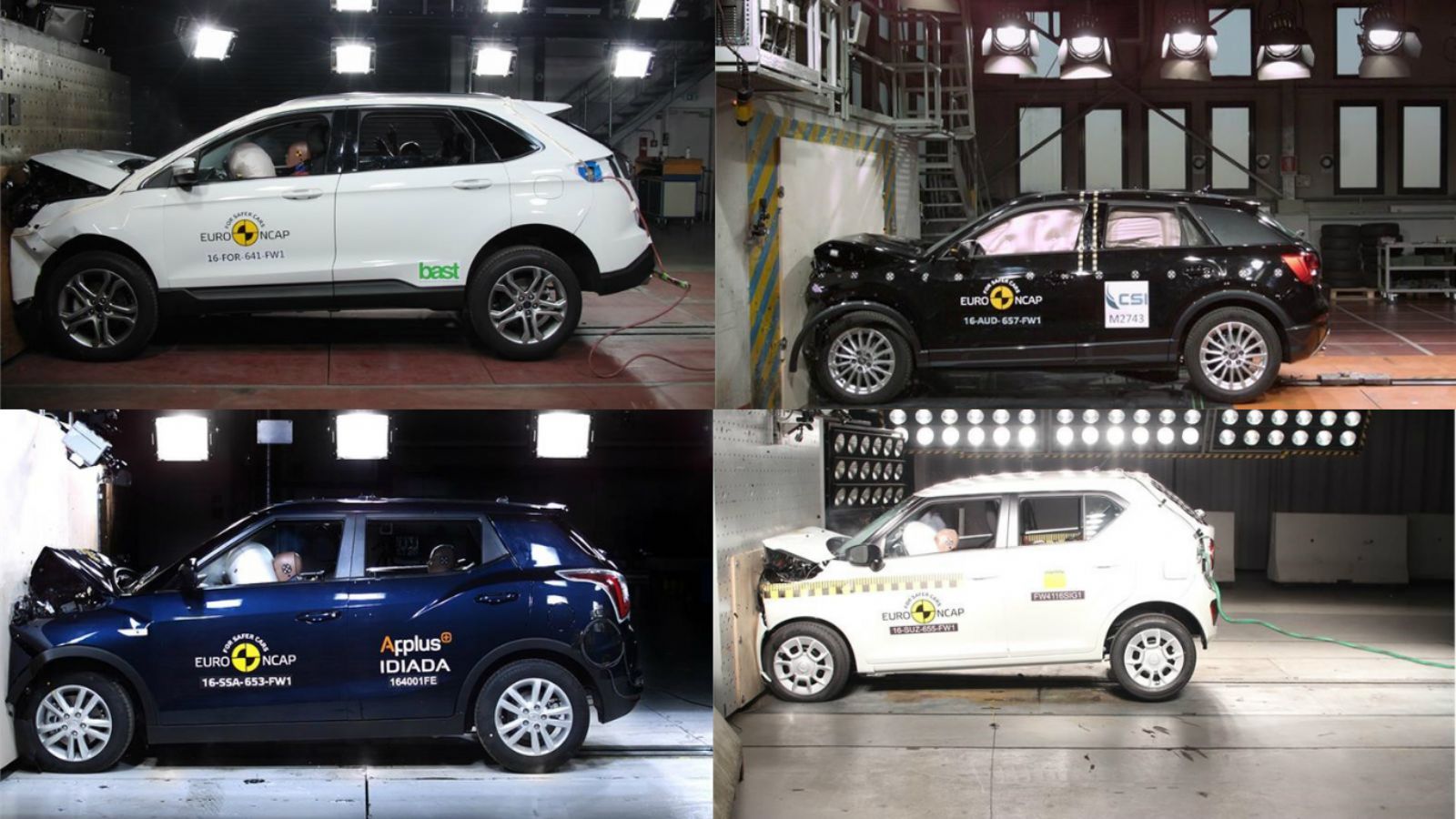 Δείτε σε video όλα τα crash test στα οποία υποβλήθηκαν τα μοντέλα, καθώς και αναλυτικά την βαθμολογία που συνέλεξαν.	