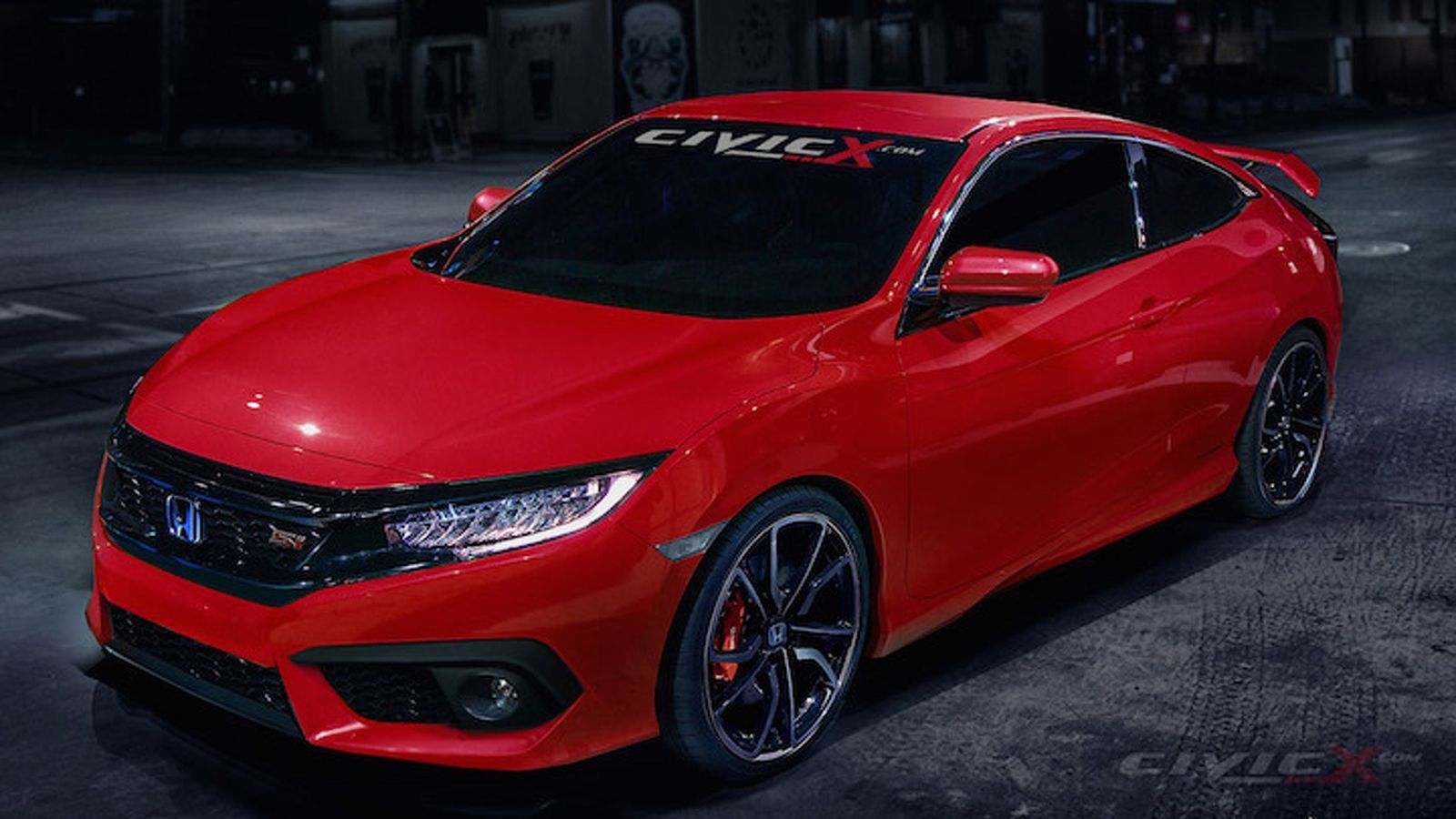 Μετά το hatchback και το πρωτότυπο Type R, η Honda ετοιμάζεται να λανσάρει και την τρίθυρη εκδοχή του Civic Si (ψηφιακά επεξεργασμένη εικόνα), η οποία