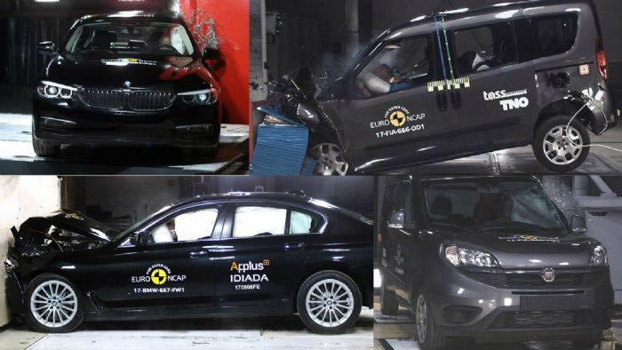 Νέες δοκιμές πρόσκρουσης από τον Euro NCAP σε Fiat Doblo και BMW Σειρά 5