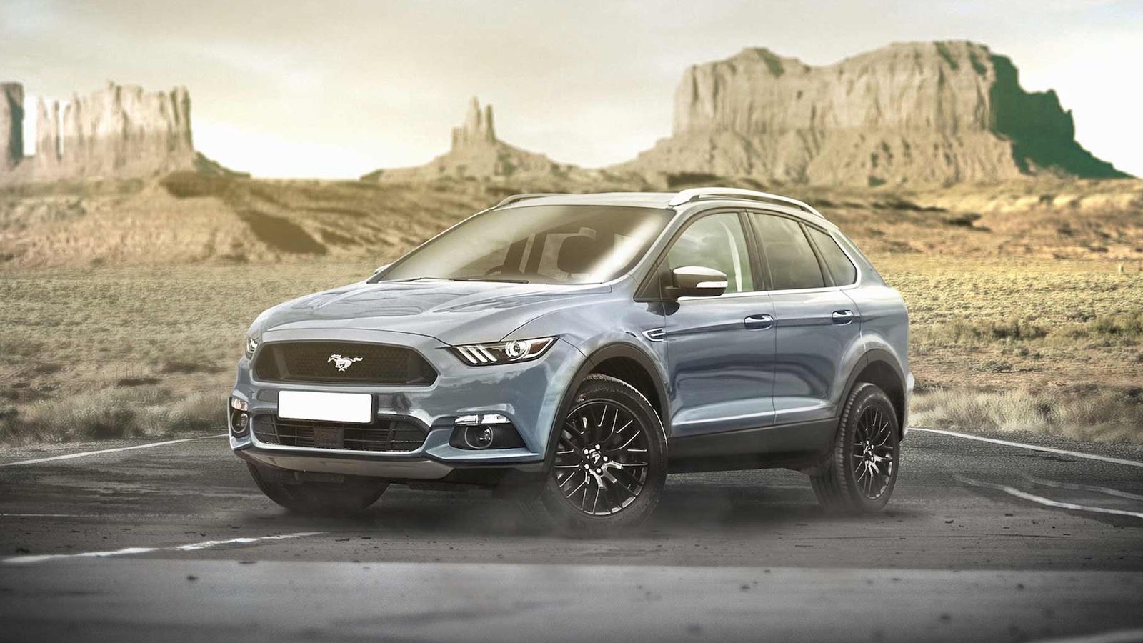 Δείτε δια χειρός Jennings Motor Group οκτώ 8 sports cars να μεταμορφώνονται ψηφιακά σε SUV. Στην εικόνα βλέπουμε το Ford Mustang SUV Concept. Εσάς ποι