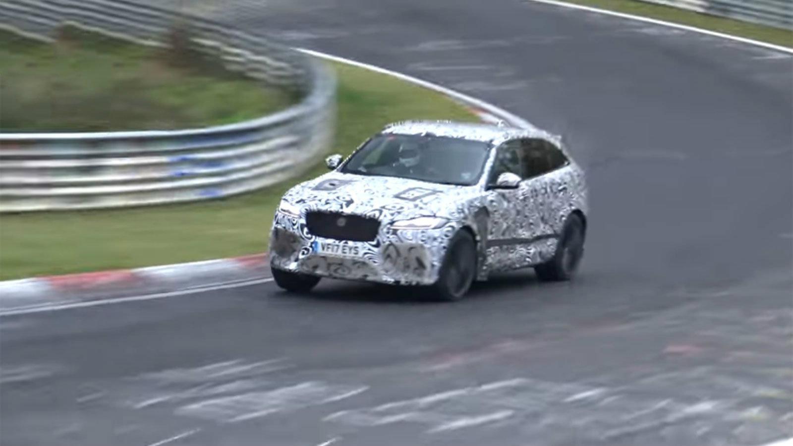 Η F-Pace SVR δοκιμάζεται το τελευταίο διάστημα στην «πράσινη κόλαση».