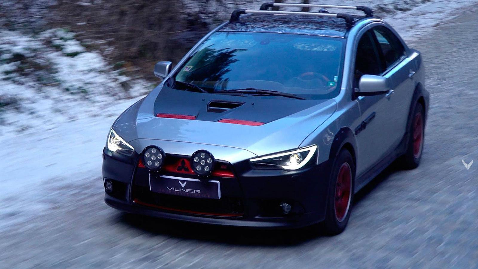 Εμπνευσμένο από τις ιαπωνικές παραδόσεις είναι το εσωτερικό αυτού του Mitsubishi Lancer