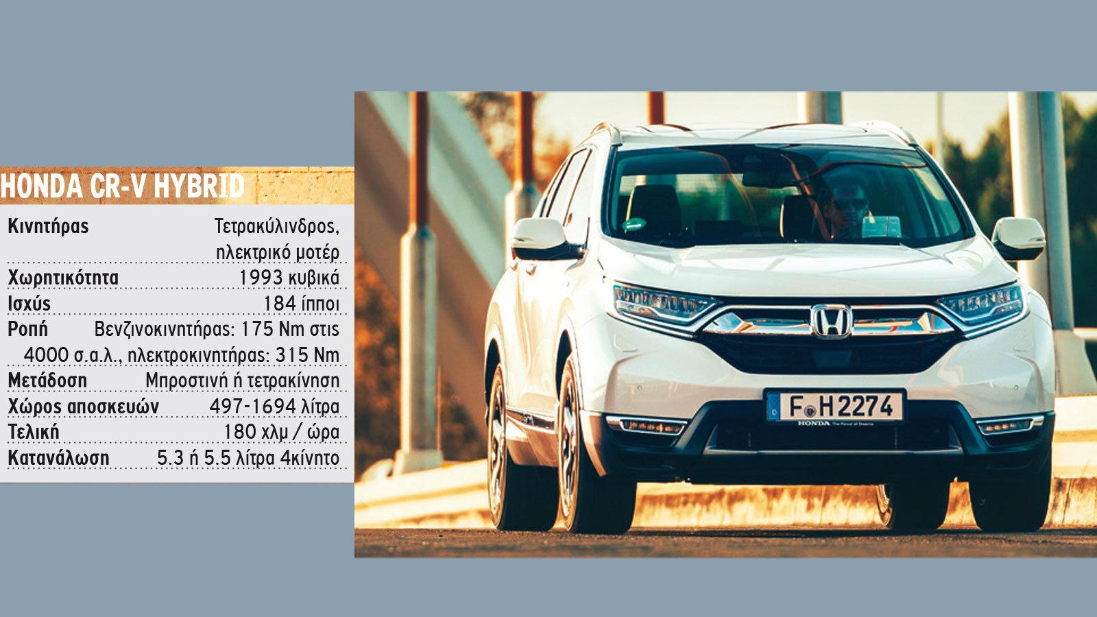 Ακόμα και στην υβριδική έκδοση, το Honda CR-V είναι μια εναλλακτική λύση για όσους αρέσκονται σε χαλαρές βόλτες.