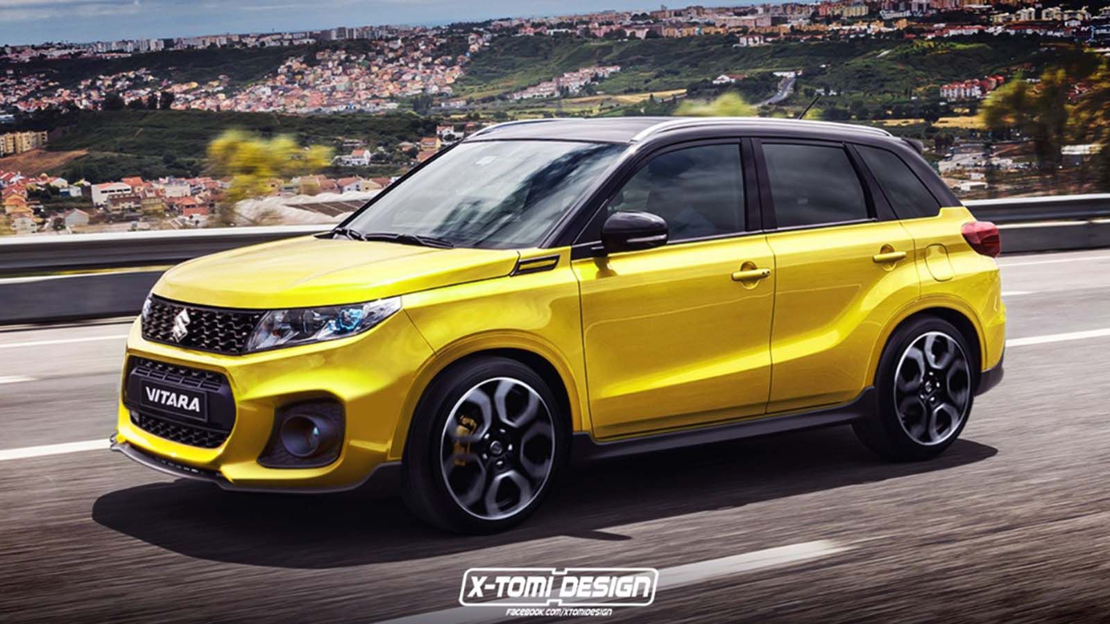 Το ψηφιακό Vitara Sport της εικόνας υιοθετεί την Champion Υellow βαφή που Swift Sport.