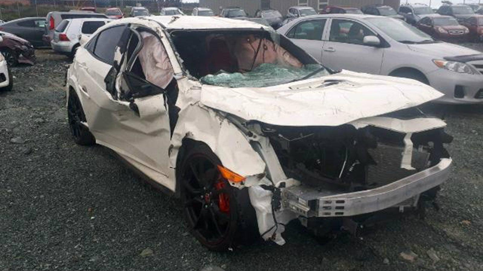 «Δότης» έγινε τοHonda Civic Type R το οποίο παρά την ολική καταστροφή που υπέστη, έχει κάτι ακόμα να προσφέρει.