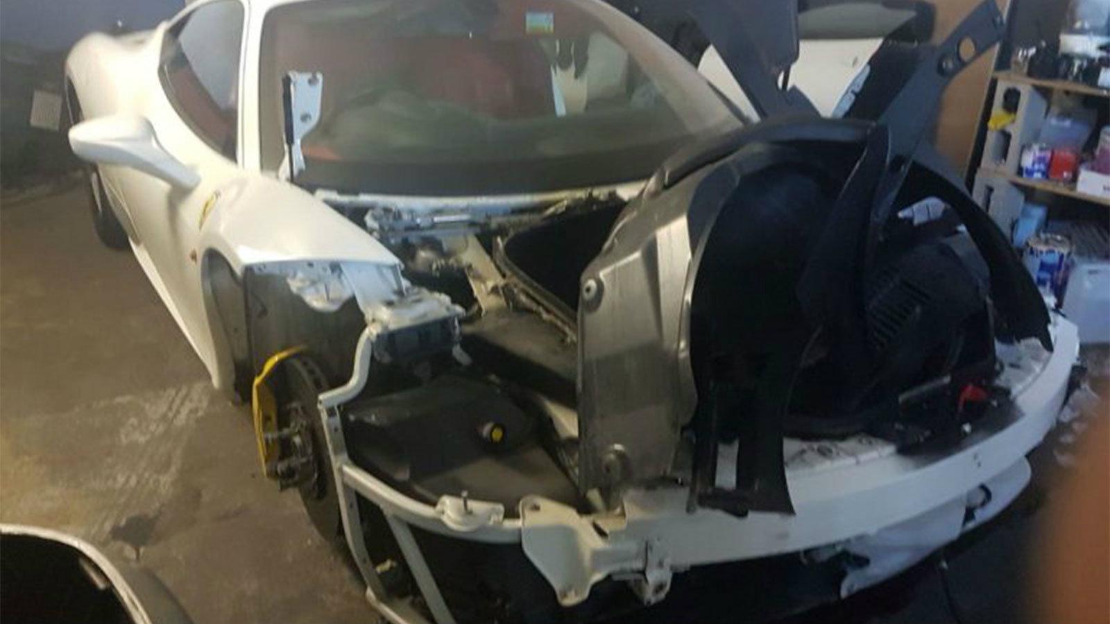 «Έγδυσαν» Ferrari για ανταλλακτικά.