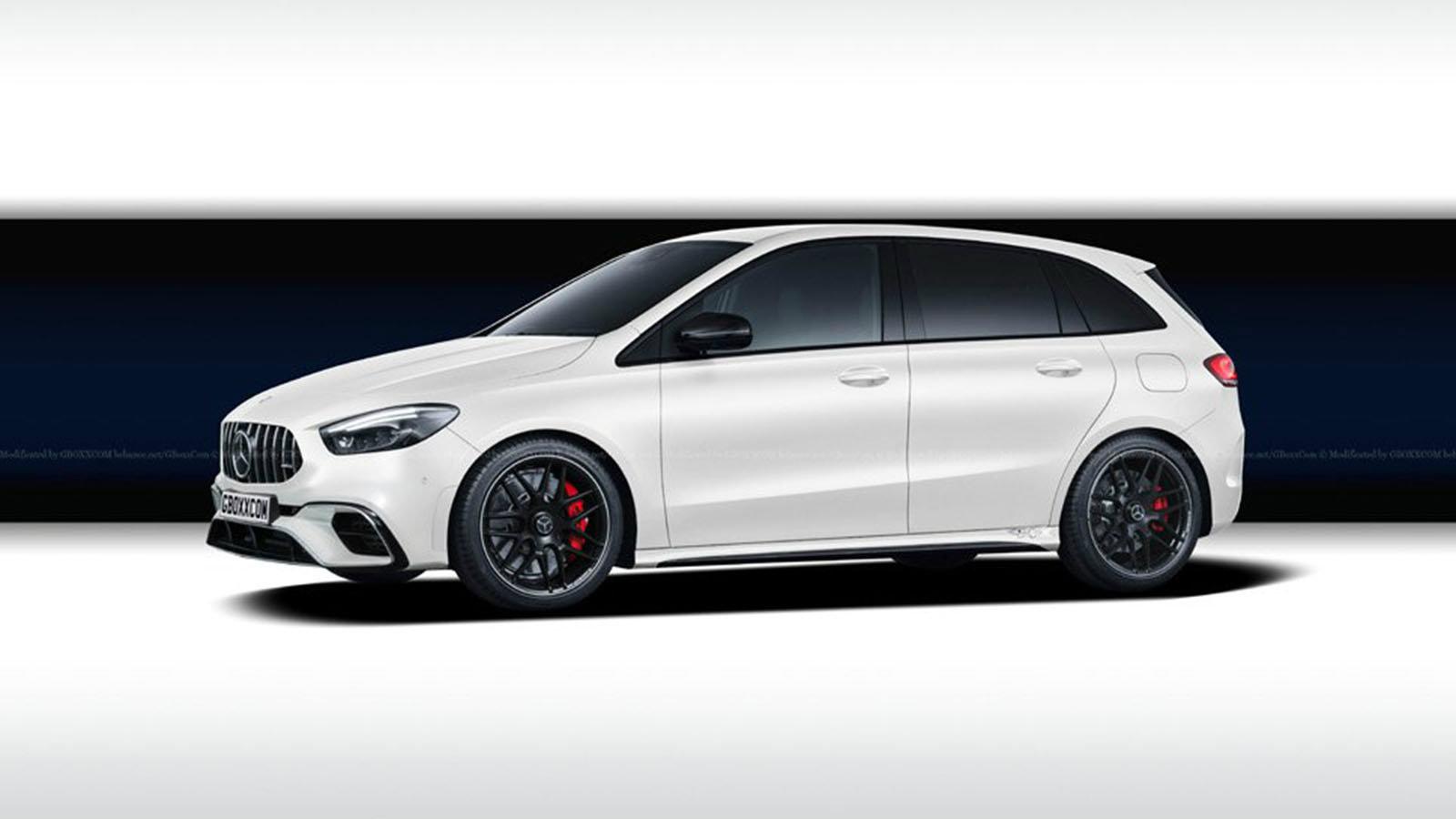 H B-Class στην έκδοση AMG λαμβάνει στον πρόβολο μεγαλύτερους αεραγωγούς.