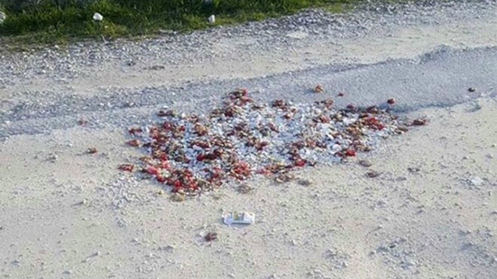 Μεγάλες λακκούβες που βρίσκονταν στο δρόμο, καλύφθηκαν παίρνοντας  πρώτη υλη από το μπουζουξίδικο.