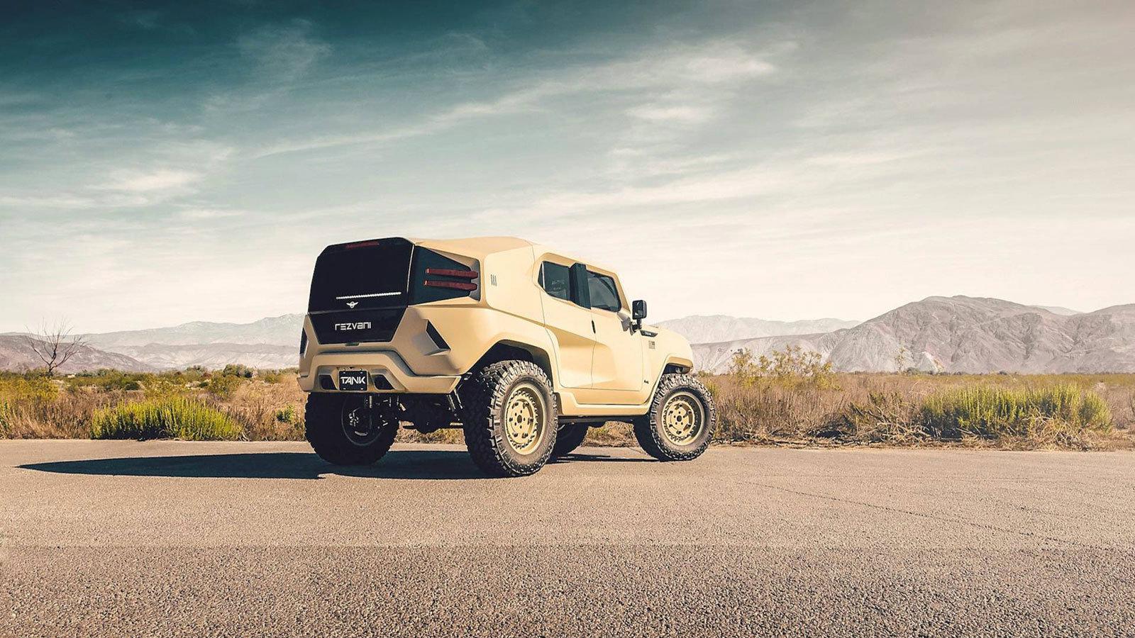 H τιμή του Rezvani Tank Military Edition ξεκινά από 295.000 δολάρια (περίπου 251.000 ευρώ).    