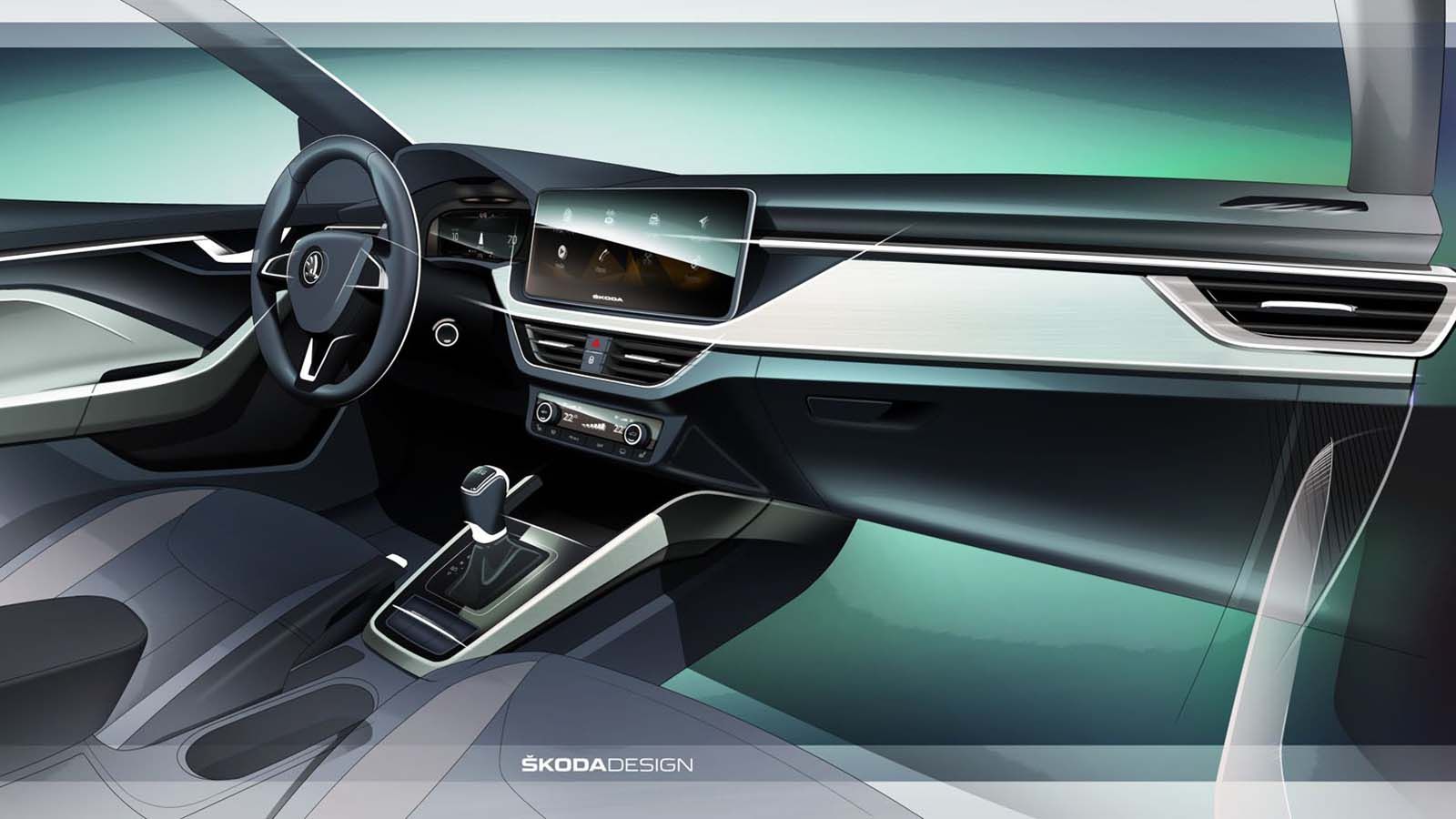 Υψηλών προδιαγραφών θα είναι η καμπίνα του νέου Scala, σύμφωνα με την Skoda.