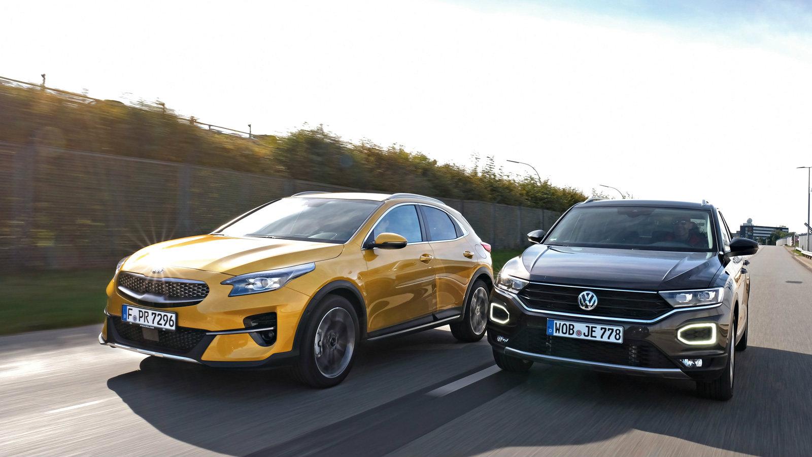 Συγκρίνουμε το VW T-Roc με το KIA XCeed  