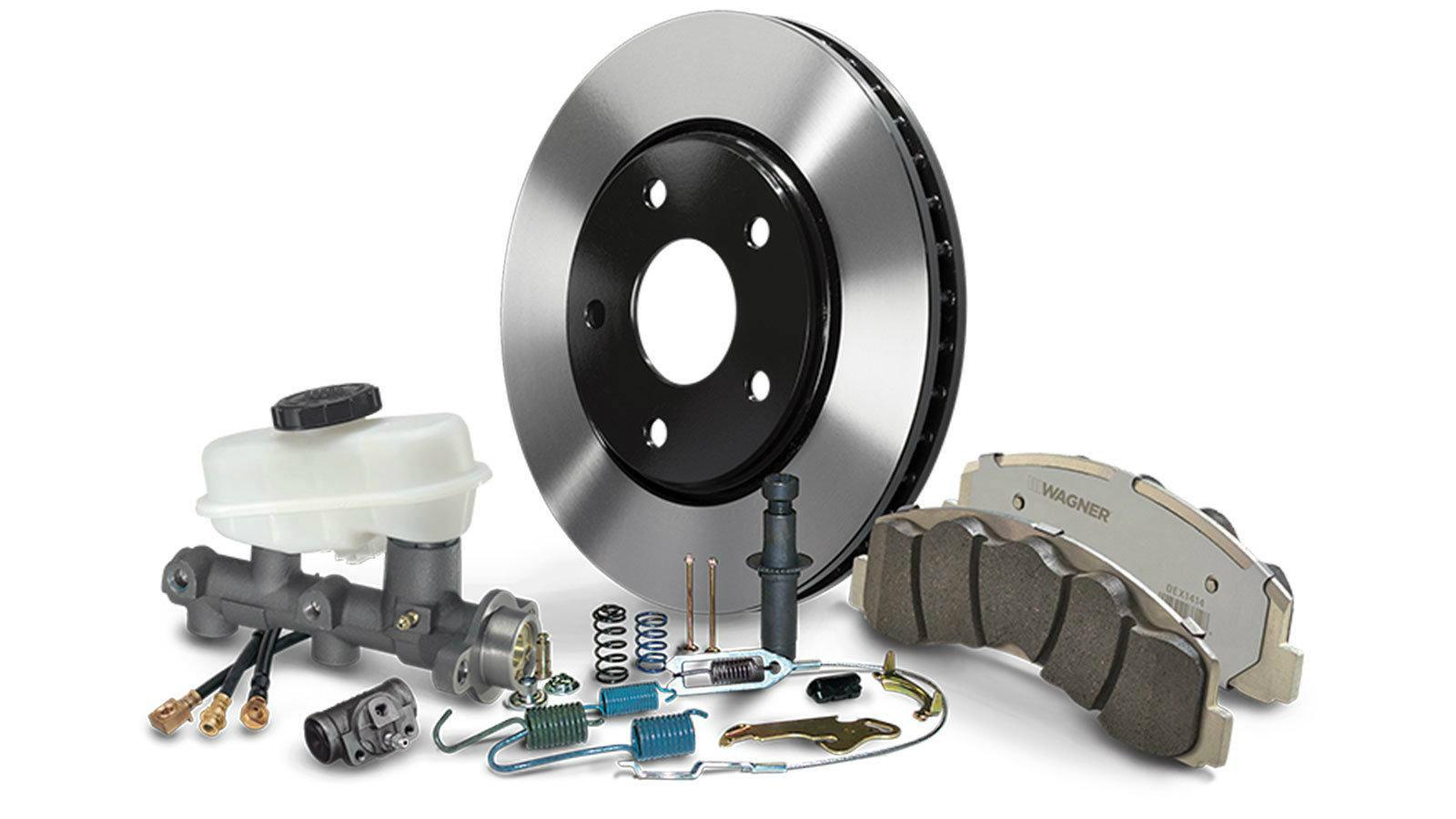 Τσέκαρε υγρά φρένων, τακάκια και δισκόπλακες