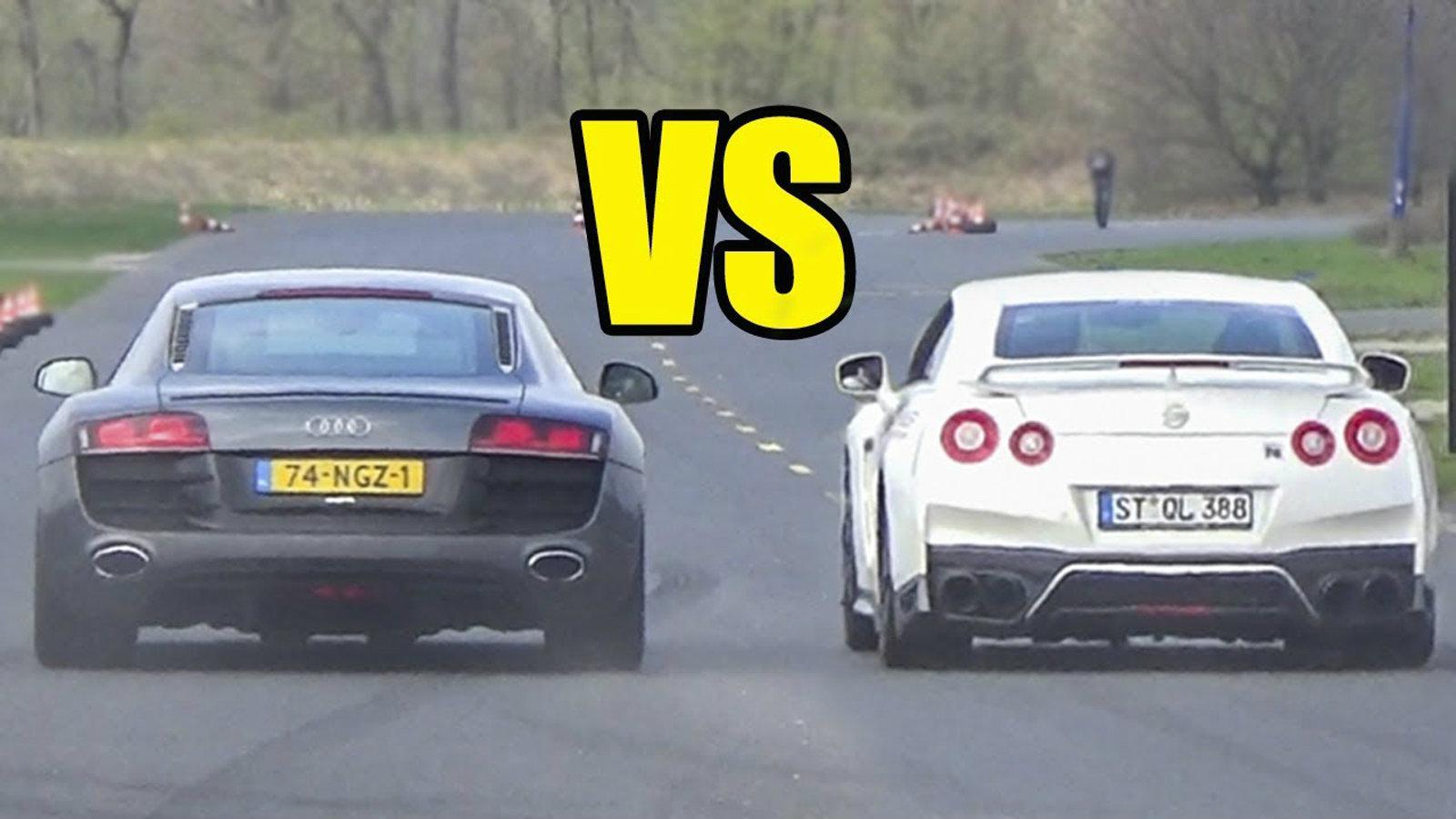Audi R8 ή Nissan GTR? (+video)