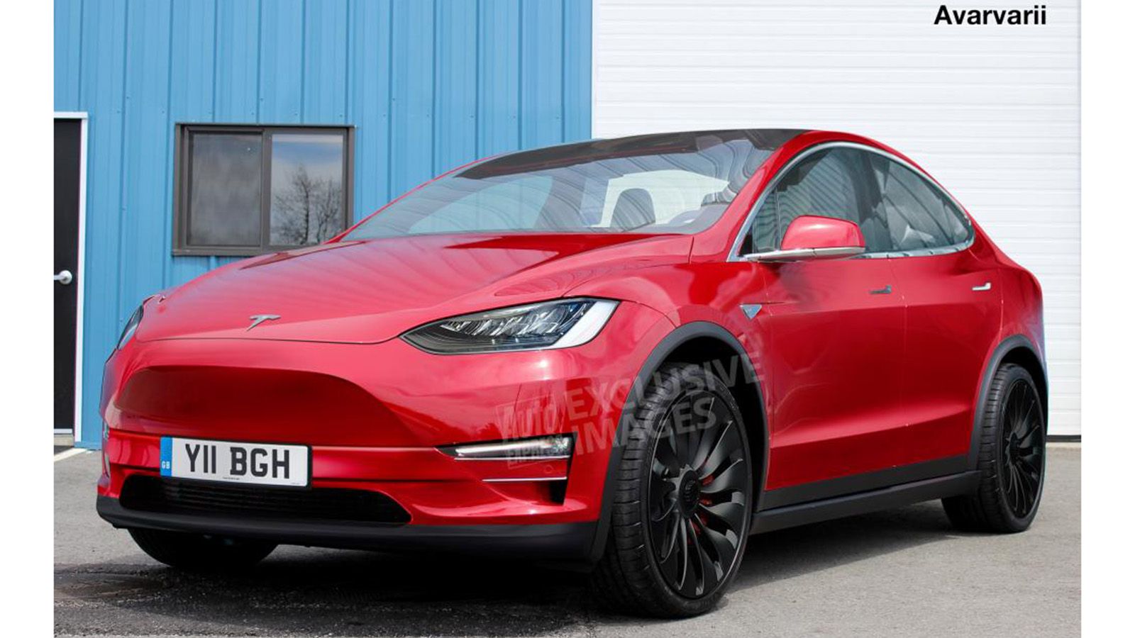 Ψηφιακή εικόνα για το πως θα μπορούσε να μοιάζει το Tesla Model Y.