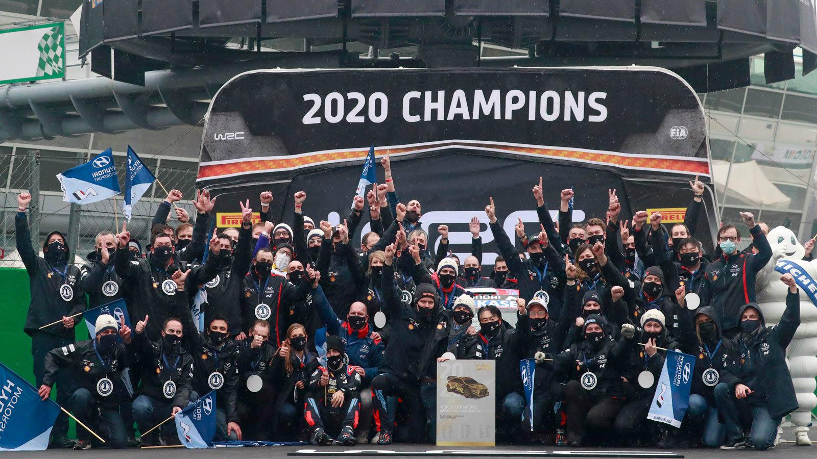 Η Hyundai Πρωταθλήτρια Κατασκευαστών WRC για δεύτερη σερί χρονιά