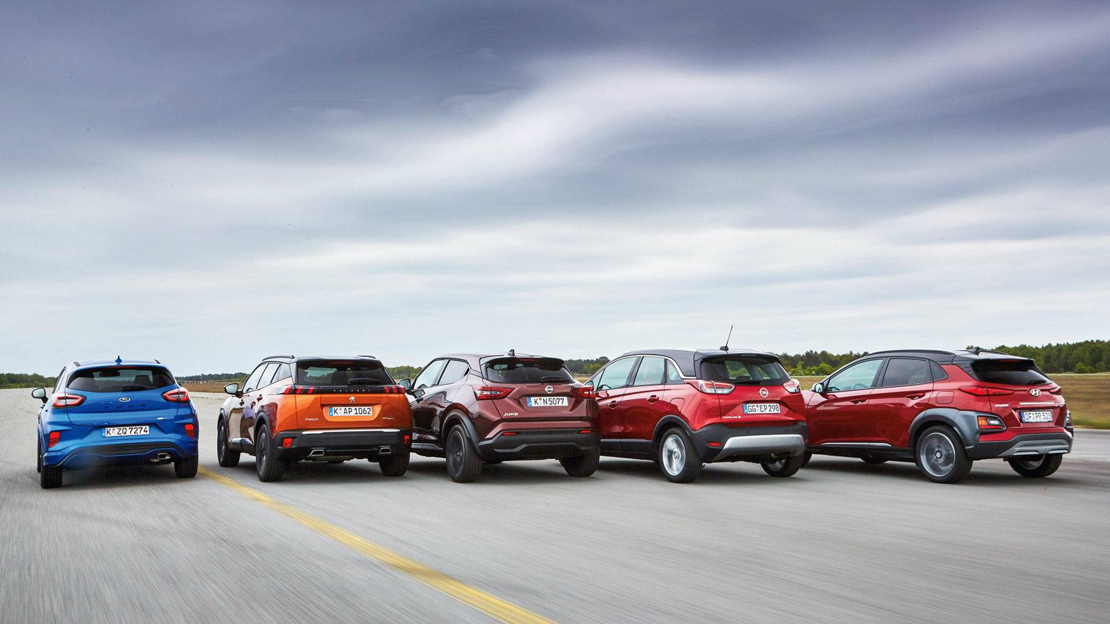Puma vs Crossland X vs Juke vs Kona vs 2008