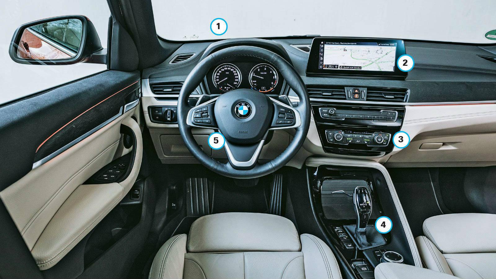 1 Head-up-display Προβάλλει πληροφορίες για την ταχύτητα, την πλοήγηση και τις πινακίδες του Κ.Ο.Κ. Είναι μέρος του... 2 … Navigation Plus Οθόνη