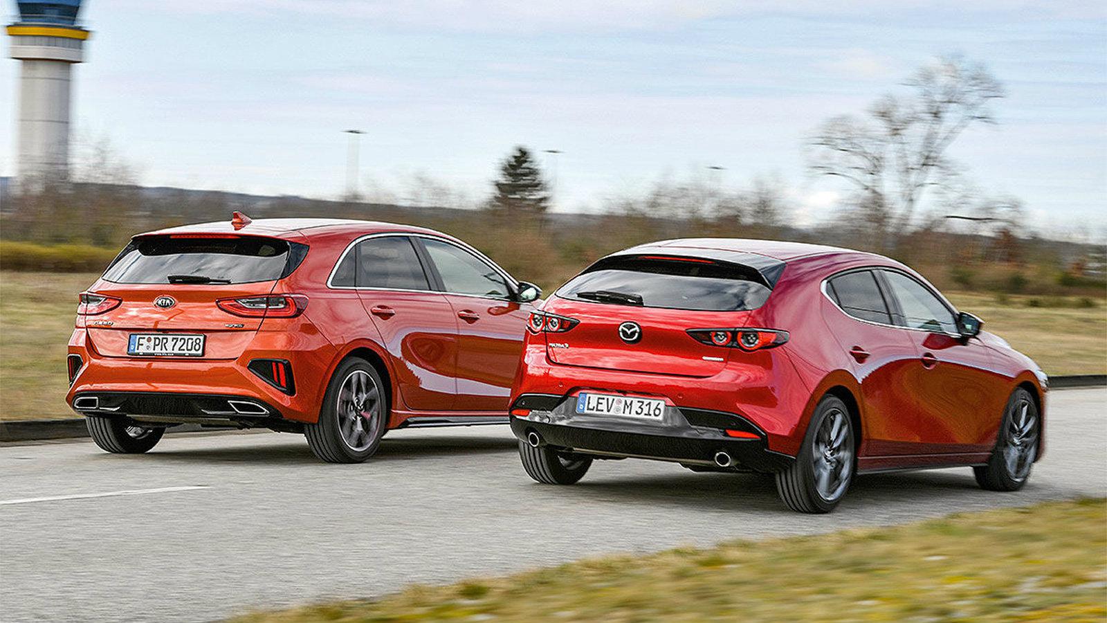 Συγκρίνουμε το Kia Ceed με το Mazda3