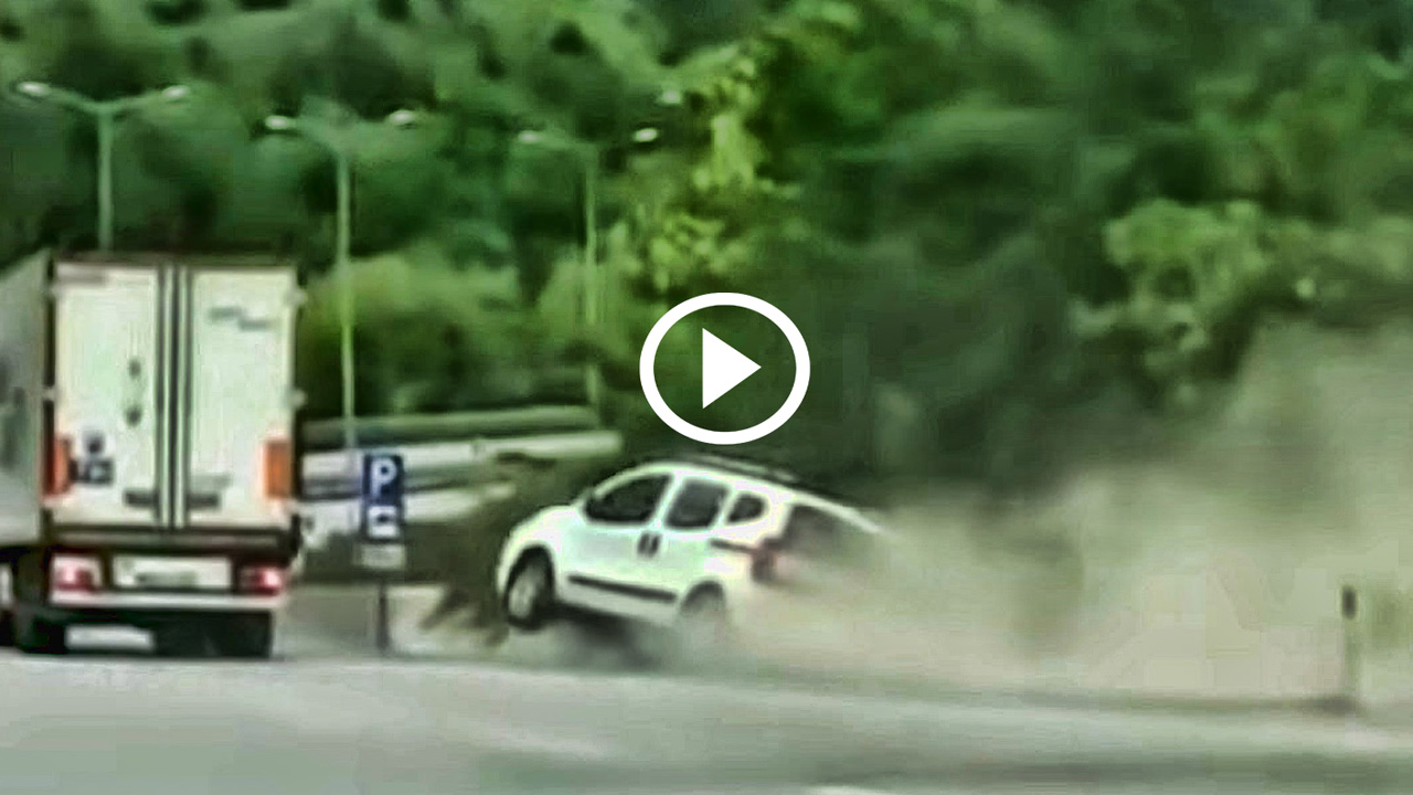 Νταλικέρης προσπαθεί να σκοτώσει οδηγό Fiat [video]