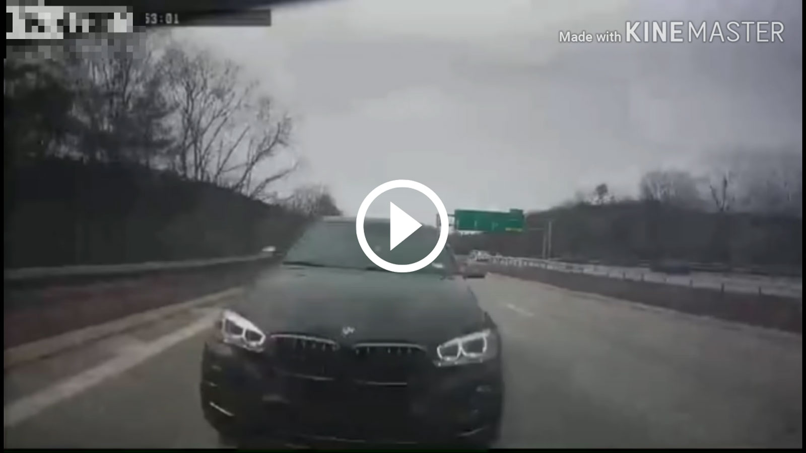 BMW σκάει με 145 χλμ/ώρα στον μπροστινό του [video]