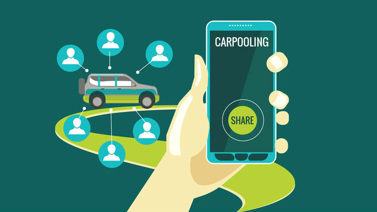 Το car pooling αποτελεί ένα βιώσιμο και φιλικό προς το περιβάλλον ομαδικό τρόπο μετακίνησης.