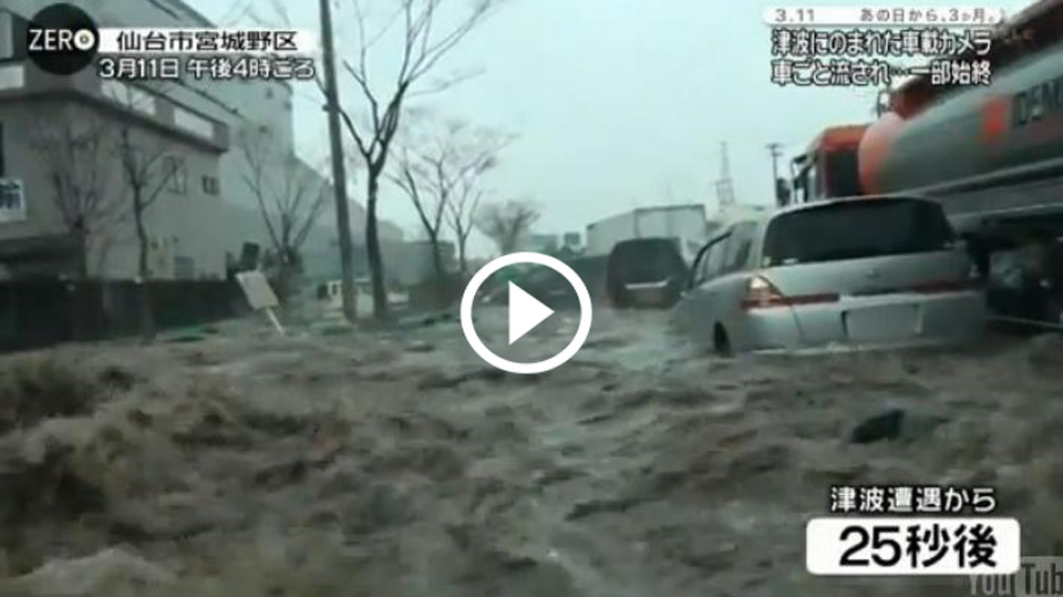 Τον πήρε το τσουνάμι! [video]