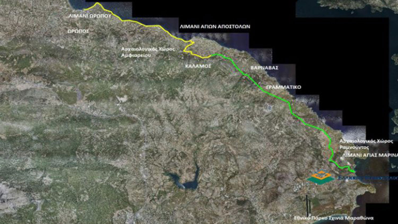 Νέος δρόμος θα ενώνει Ωρωπό με Μαραθώνα