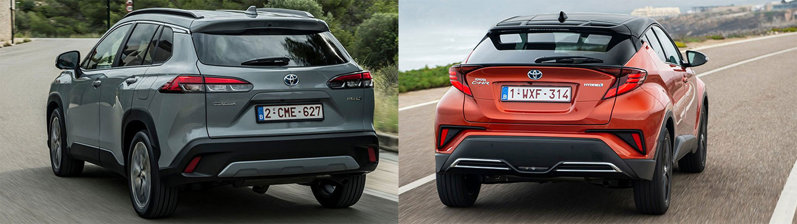 Toyota Corolla Cross VS Toyota C-HR Συγκριτικό