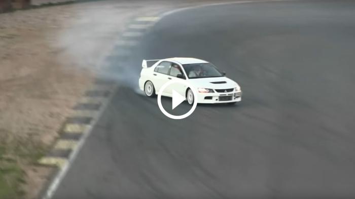 Άρχοντας με Mitsubishi Evo πυροβολεί σε κάθε στροφή! [video]