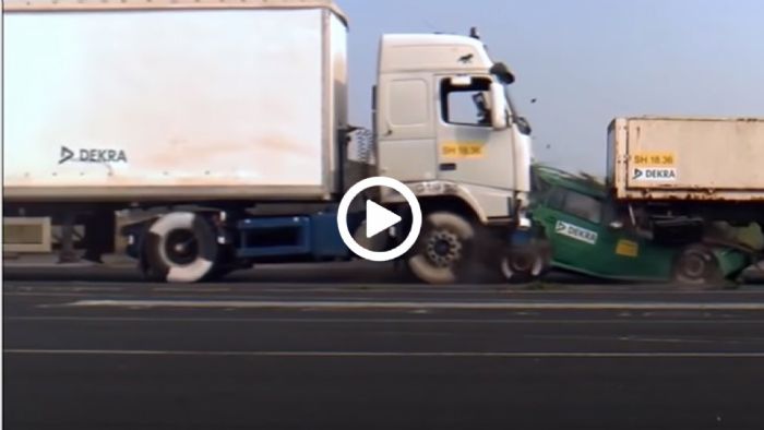 Με πόσα χλμ./ώρα σε σκοτώνει μια νταλίκα; [video]