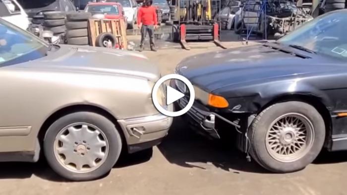 Mercedes VS Bmw: Τέτοια μονομαχία δεν έχεις ξαναδεί [video]