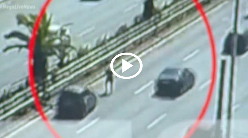 Πήγε να περάσει πεζός την Συγγρού και τον παρέσυρε αυτοκίνητο [video]