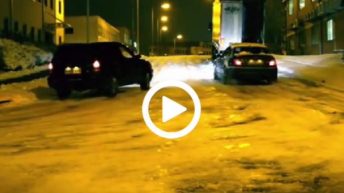 Πισωκίνητο εναντίον Τετρακίνητου στον πάγο [video]