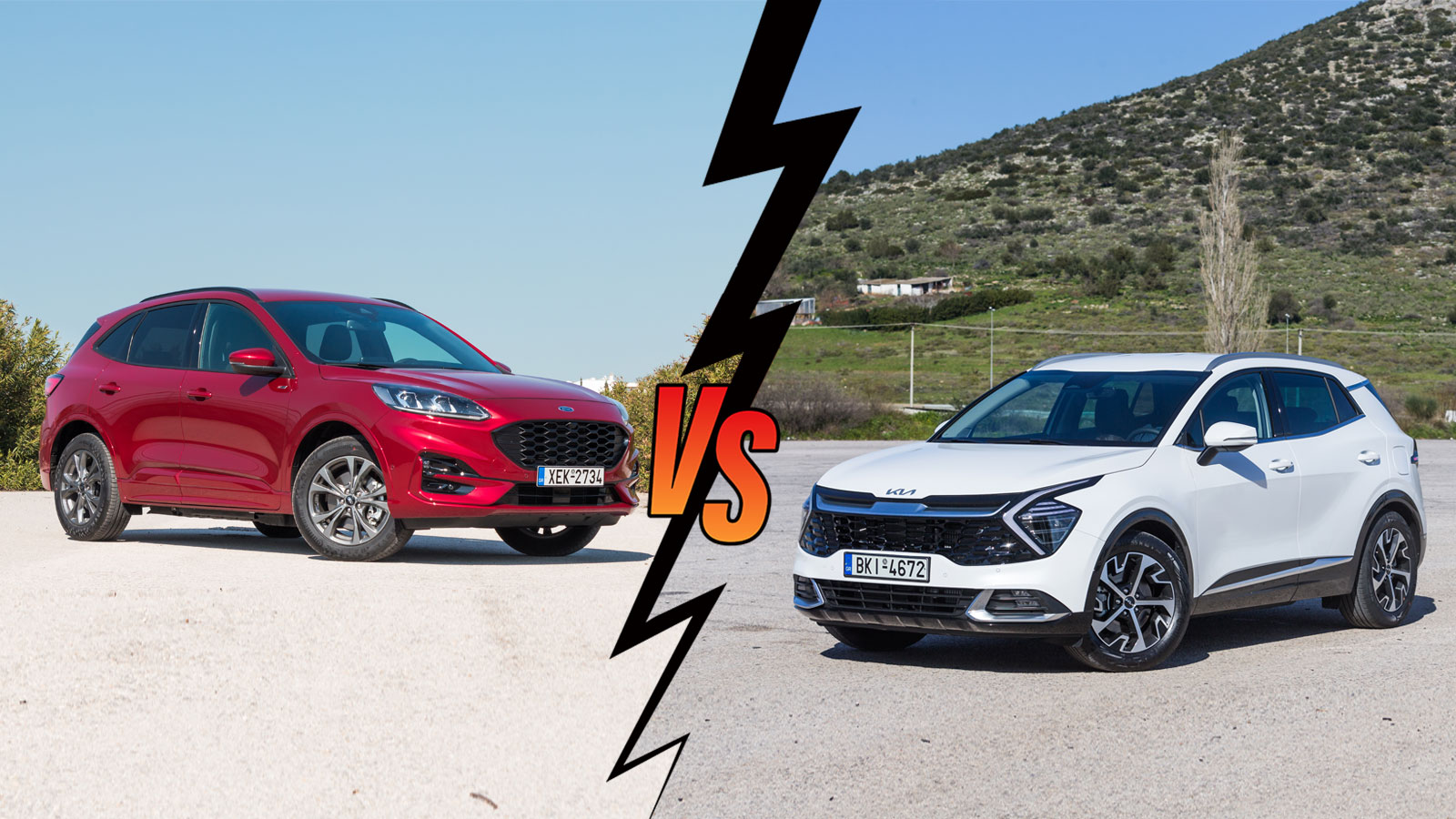 Ford Kuga 150ps VS Kia Sportage 150ps Συγκριτικό