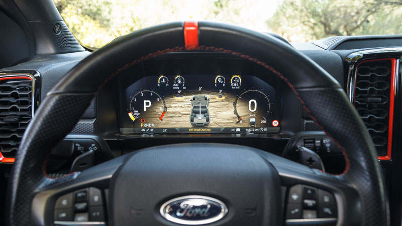 Η καμπίνα του Ford Ranger Raptor έχει «αύρα» πολυτέλειας