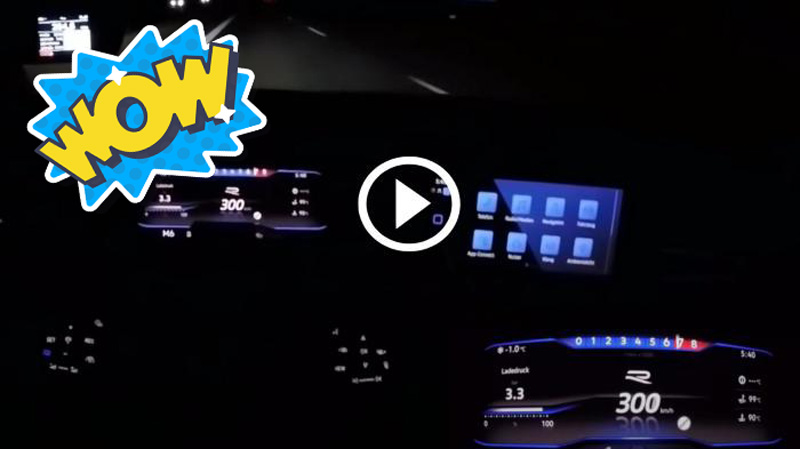Ακραίο VW Golf 8 πιάνει 325 χλμ./ώρα σε χρόνο dt [video]