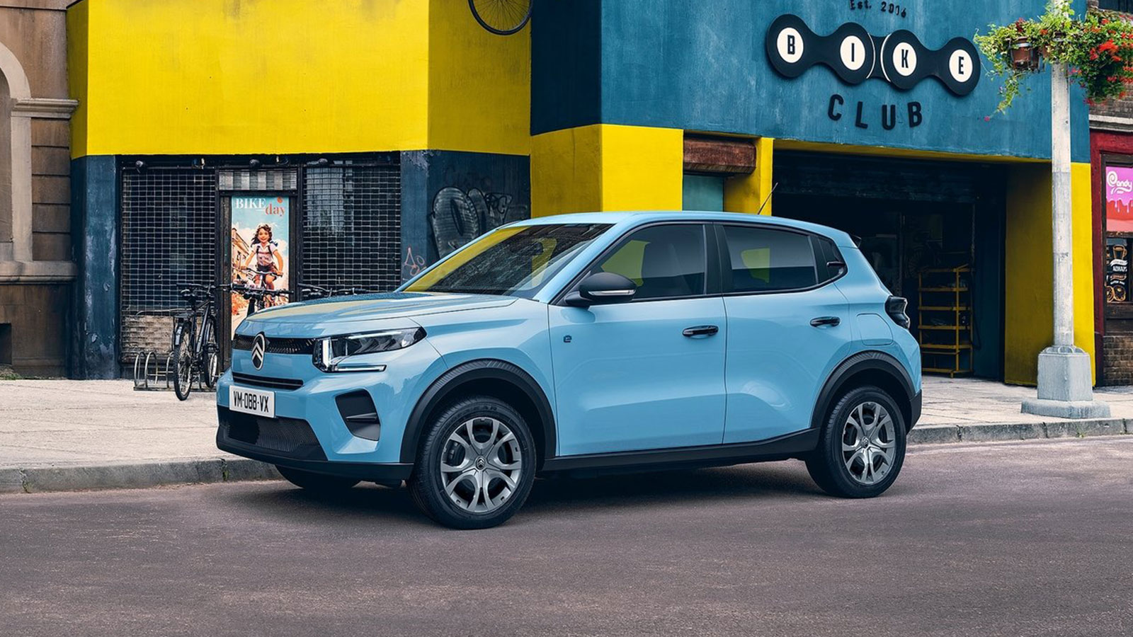 Βλέπετε το ηλεκτρικό Citroen e-C3.

