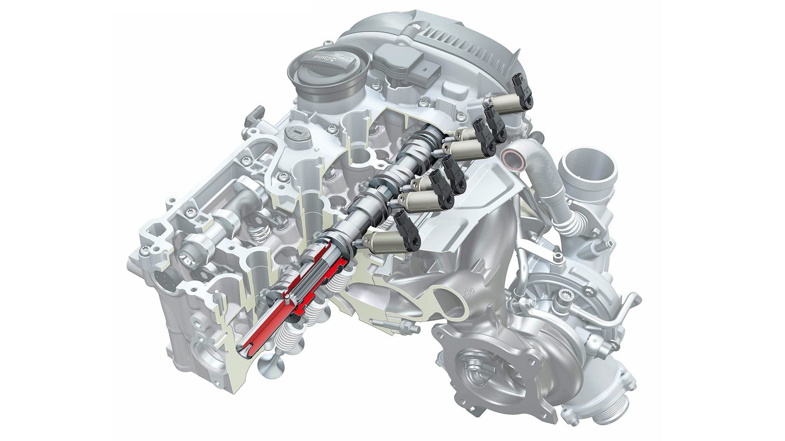 Σύστημα Valvelift μεταβλητού χρονισμού των βαλβίδων. Τεχνολογία που υλοποιήθηκε χωρίς επιπλέον έκκεντρα και τη συναντάμε σε TFSI κινητήρες της γερμανι