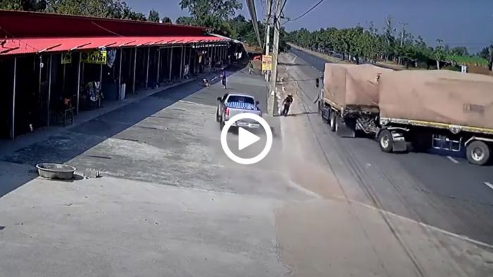 Η ψυχραιμία του έσωσε την ανοησία του [video]