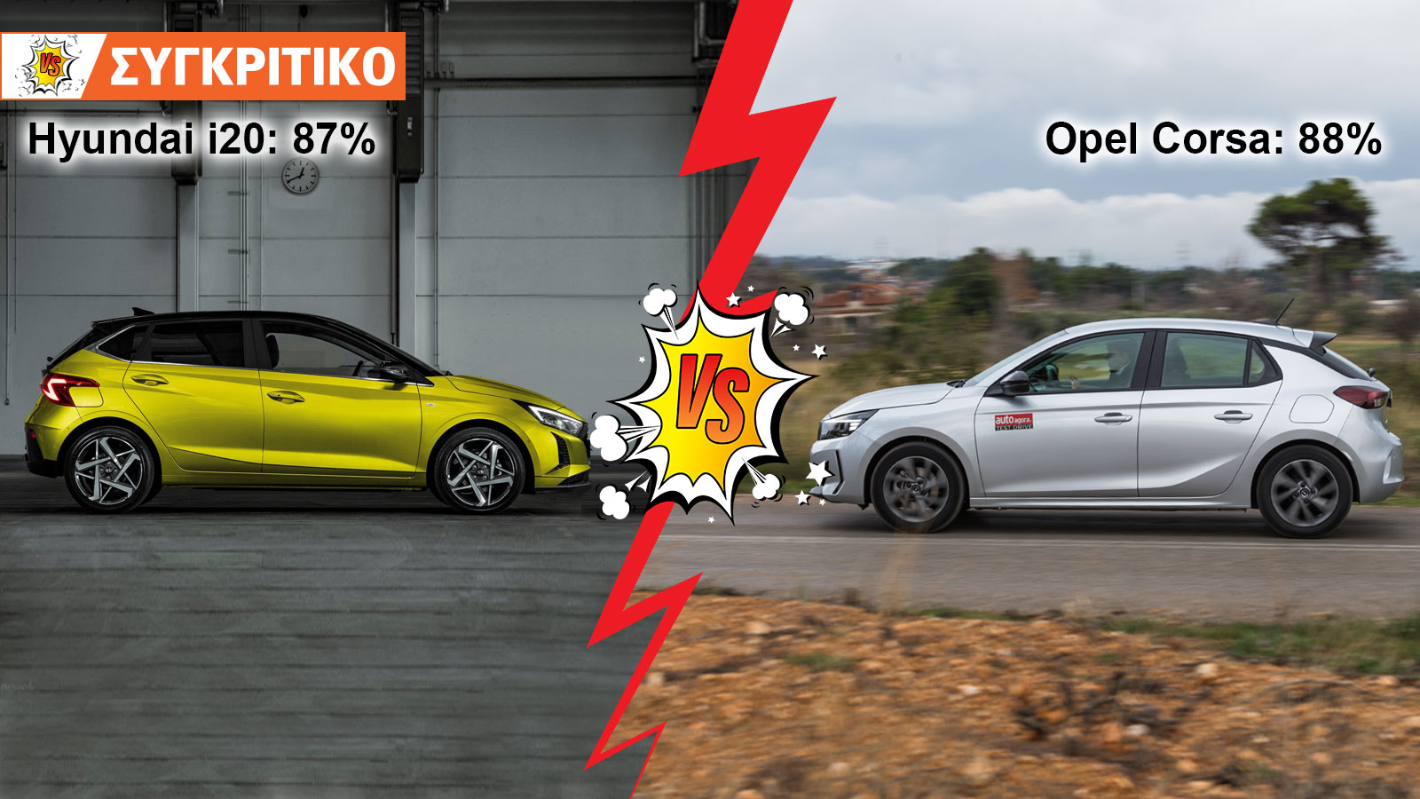 Hyundai I20 VS Opel Corsa Συγκριτικό