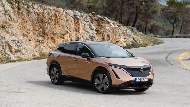 Δοκιμή Nissan Ariya 242 PS: Βγάζει 460 χλμ. με μία φόρτιση