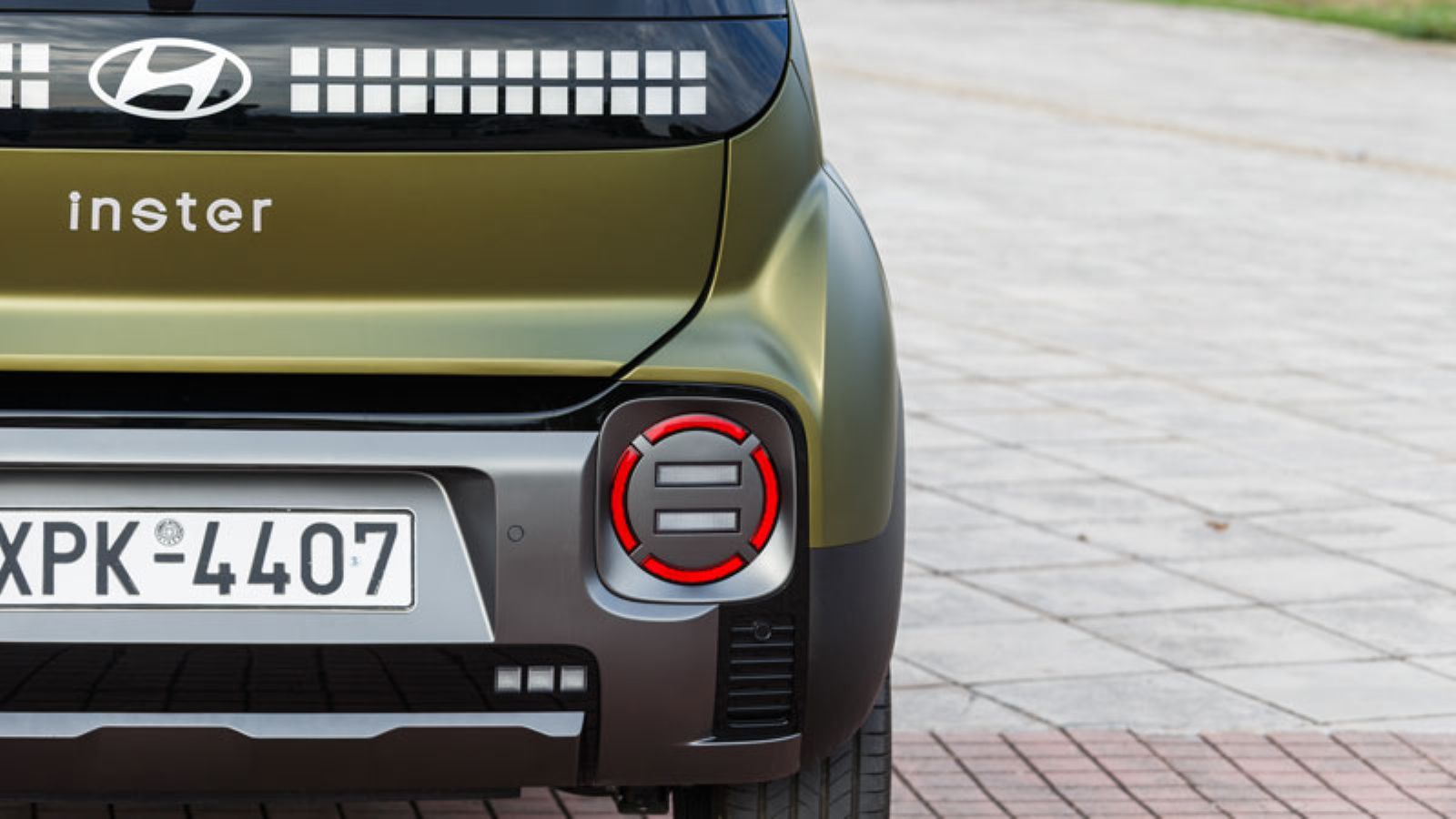 Τα πίσω φανάρια του Hyundai Inster Cross