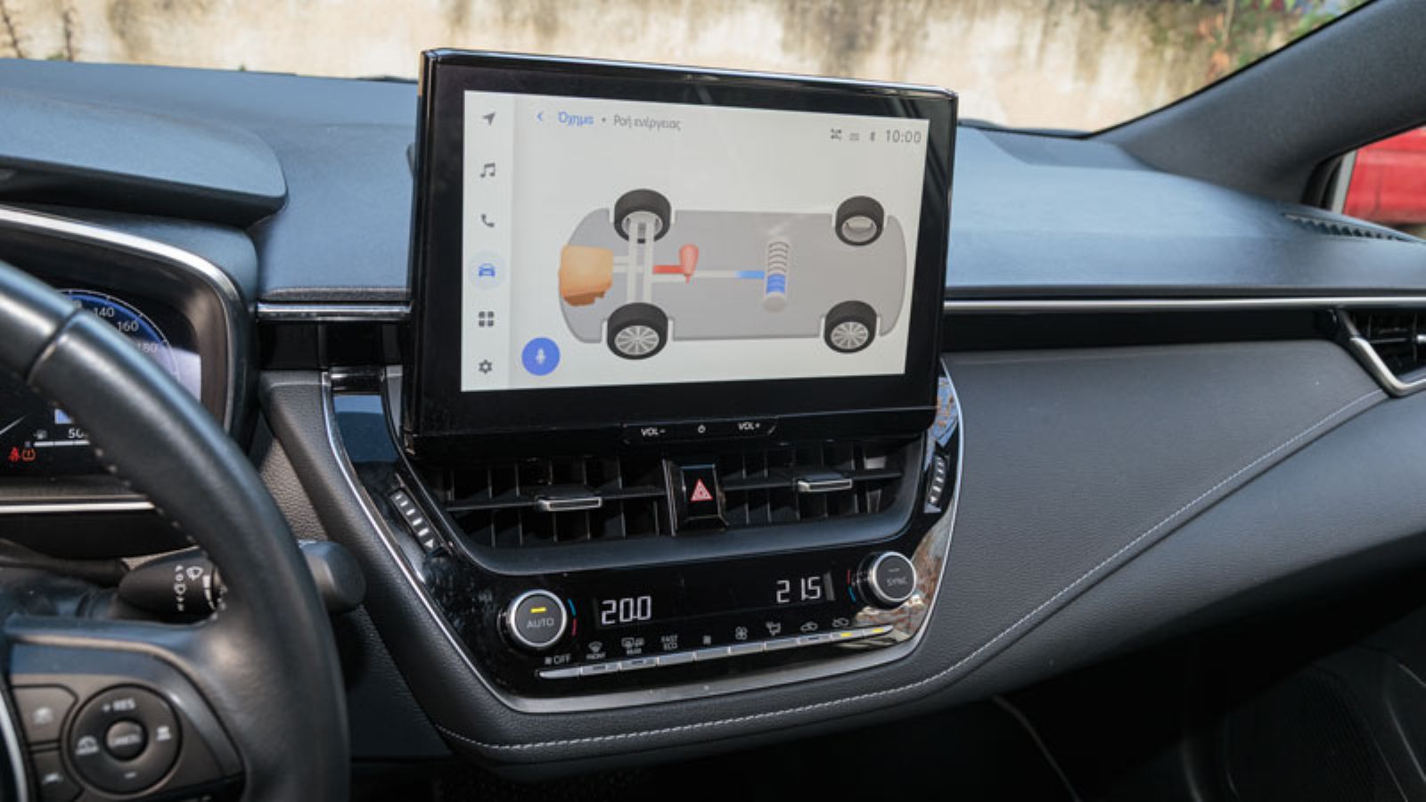 Η οθόνη infotainment της Toyota Corolla Hybrid